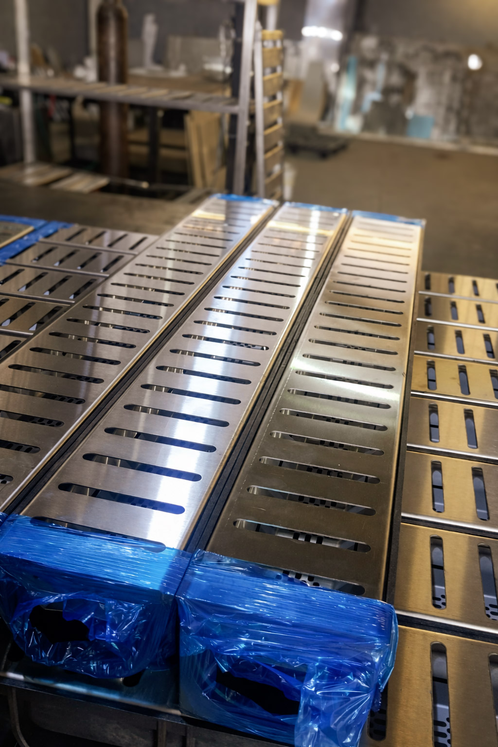 Piso Industrial Drenagem