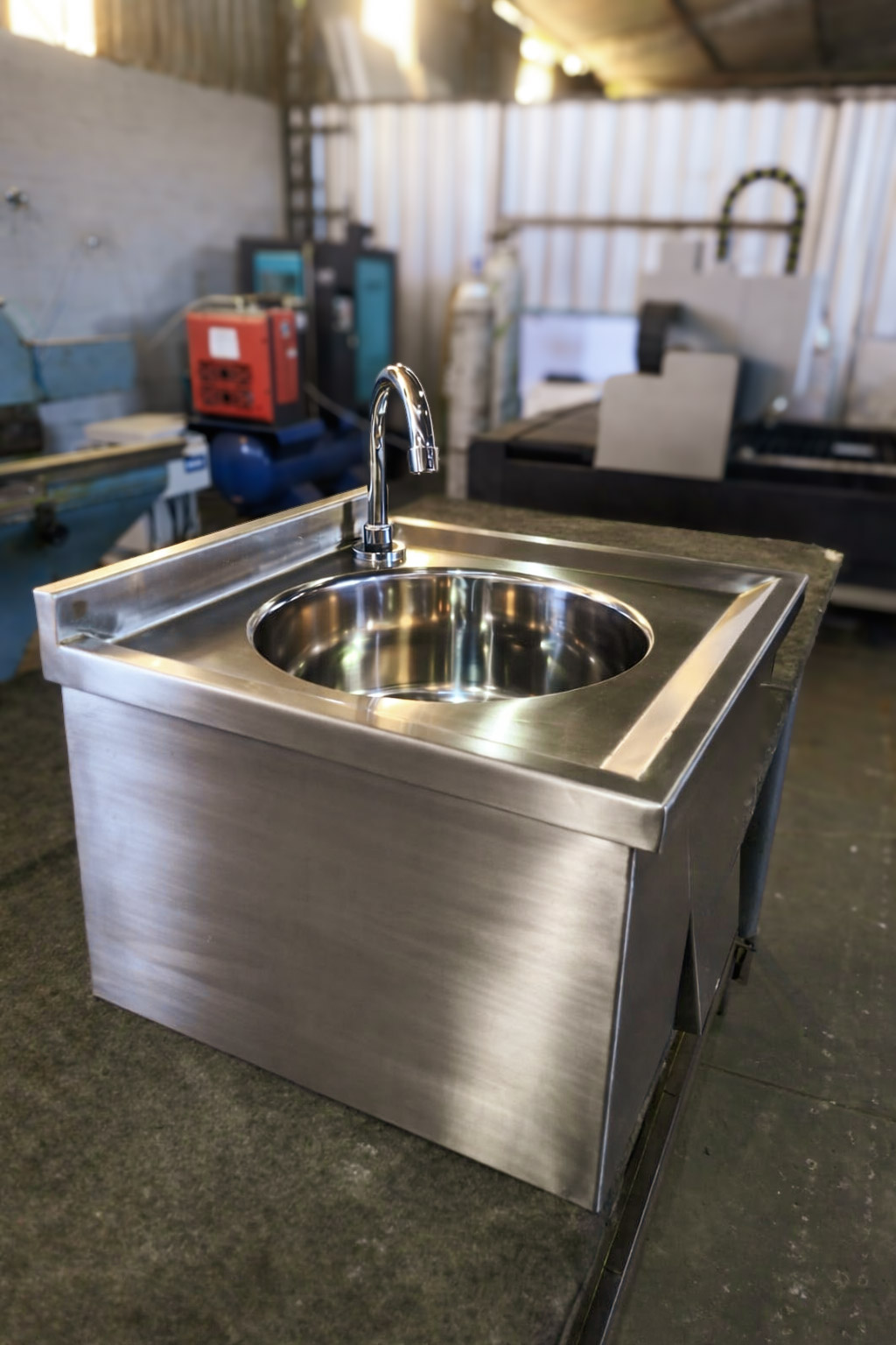 Área de Lavagem Inox